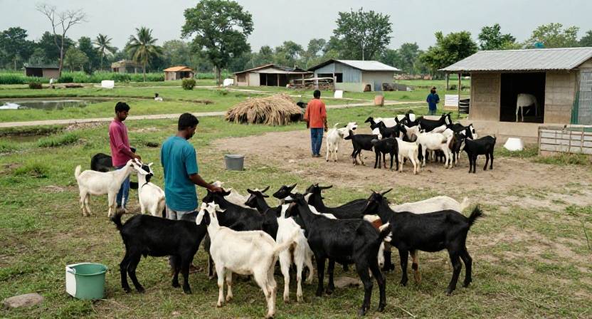ব্ল্যাক বেঙ্গল ছাগল ও ভেড়া পালনে সোনালি সম্ভাবনা