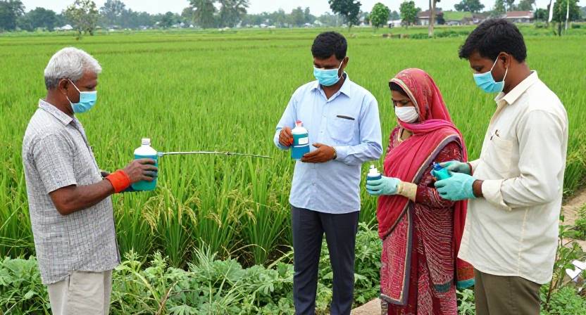 কীটনাশক ব্যবহারে সচেতনতা জরুরি, ব্যক্তিগত সুরক্ষা সরঞ্জাম ব্যবহার না করায় বাড়ছে স্বাস্থ্যঝুঁকি