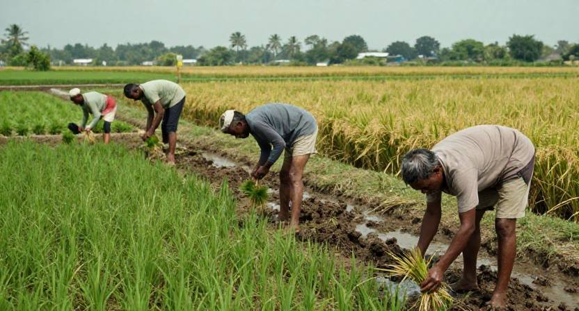 কৃষকের পরিশ্রমের ছবি