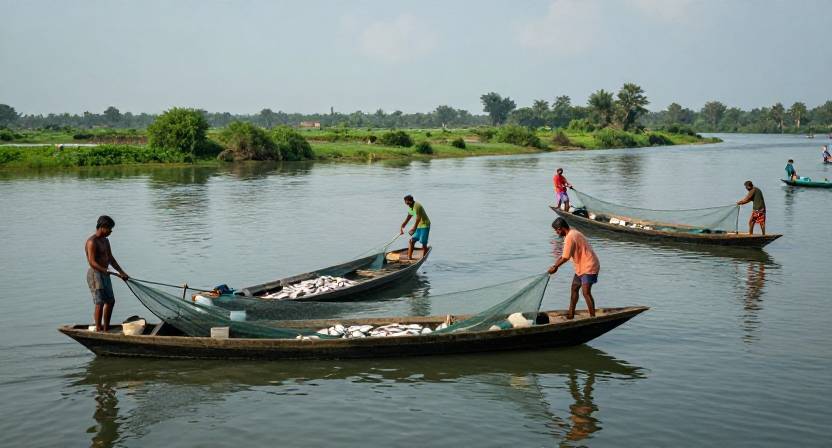 মাছ ধরার দৃশ্য